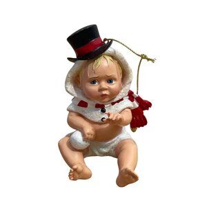 Bradford Exchange Christmas Ornament New Years Baby Its Not Easy Being Cute 2009